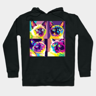 Balinese Pop Art - Cat Lover Gift Hoodie